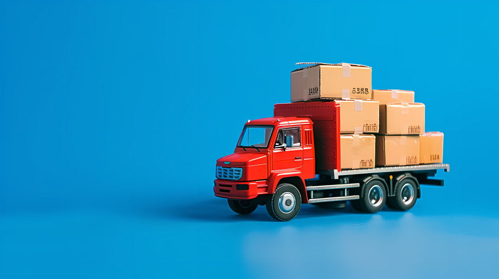 快递车玩具车图片