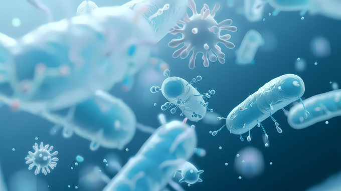 细菌病毒多样形态图片