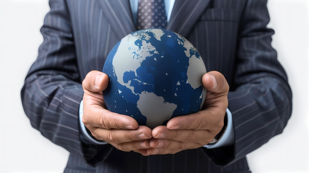 智能办公全球商务连通版权图片下载