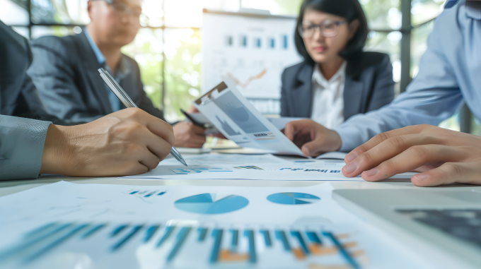 商务会议工作人员图片