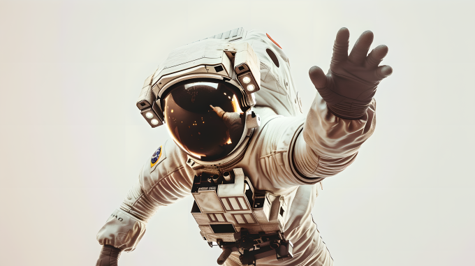 宇航员俯拍图片