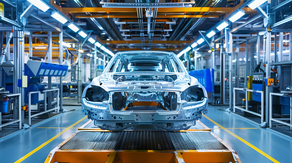 汽车制造工厂机器版权图片下载