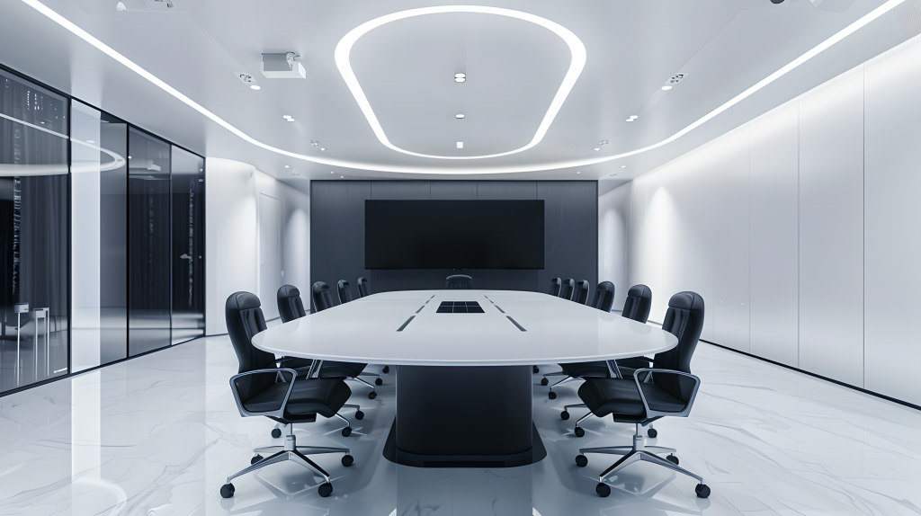 商务会议大型会议室版权图片下载