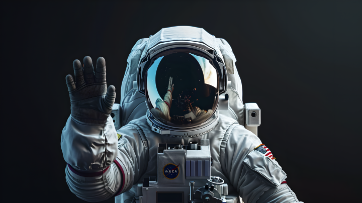 宇航员登陆太空版权图片下载