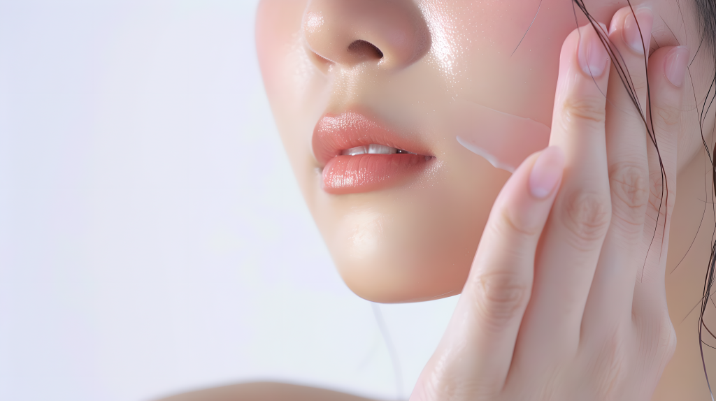 护肤女生护肤概念图片