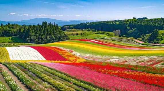 花田大自然景色图片