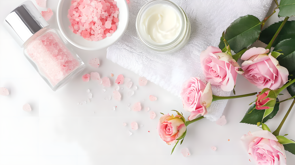 白色面霜护肤图片