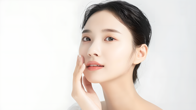 护肤女生柔光图片