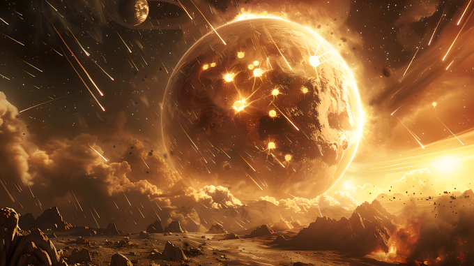 末日科幻大气层图片