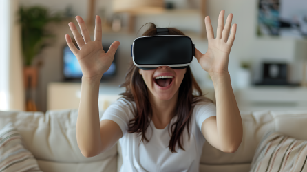 VR眼镜休闲娱乐图片