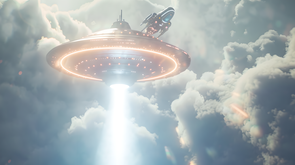 末日科幻天空飞船图片