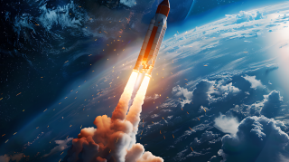 火箭发射高速图片