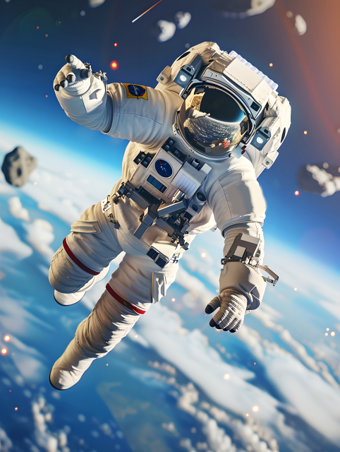 宇航员浩瀚宇宙图片
