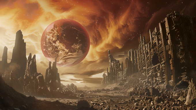 末日科幻风景图片