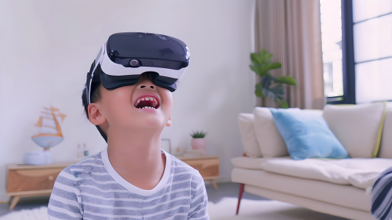 VR眼镜虚拟世界图片