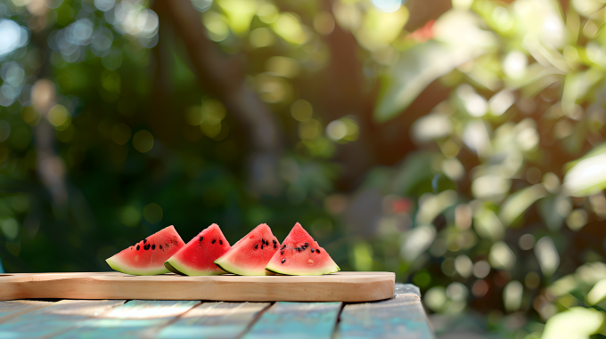 夏日西瓜唯美图片