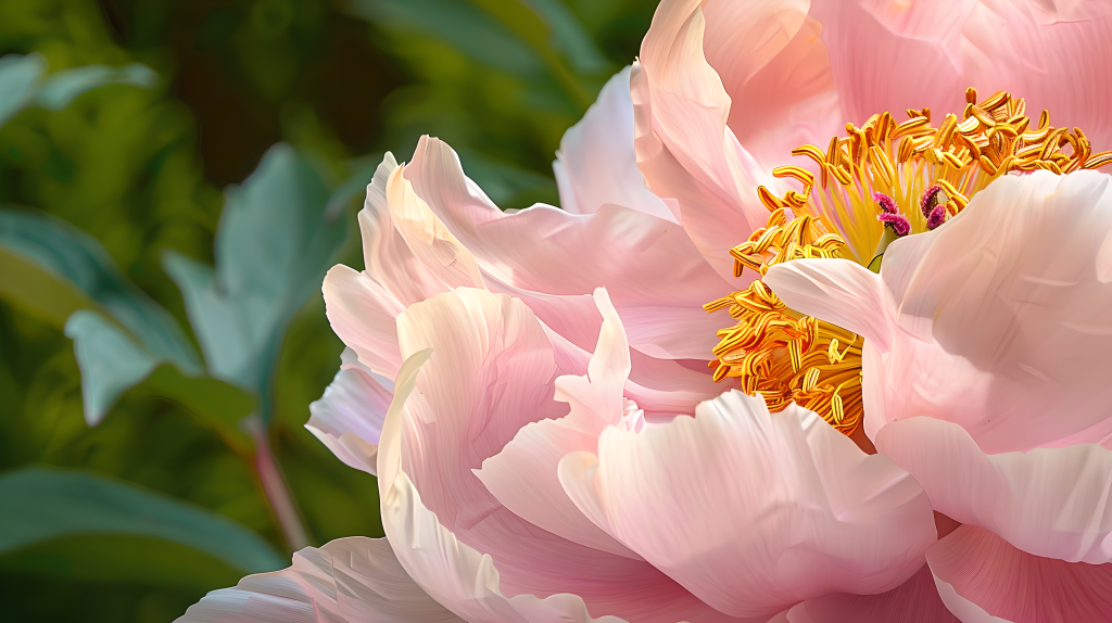 牡丹花花瓣特写版权图片下载