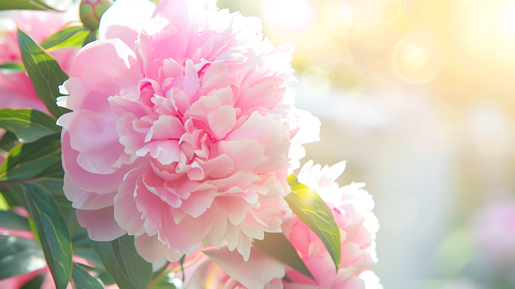 牡丹花柔和色调版权图片下载