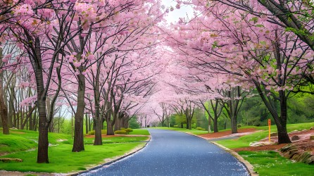 樱花树树冠图片