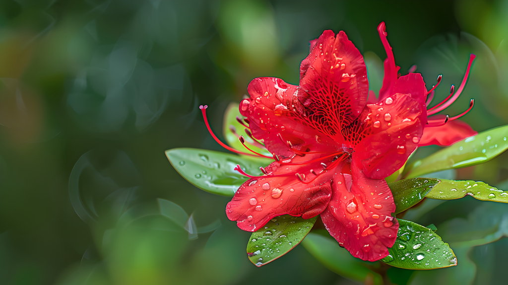 红色杜鹃花图片