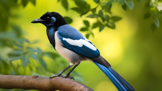 喜鹊清新简约图片