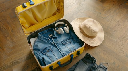 行李箱太阳帽图片