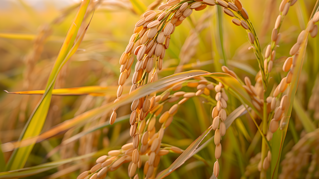 晚稻自然之美版权图片下载