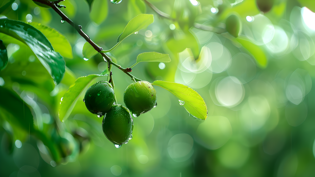 青梅果园景色图片