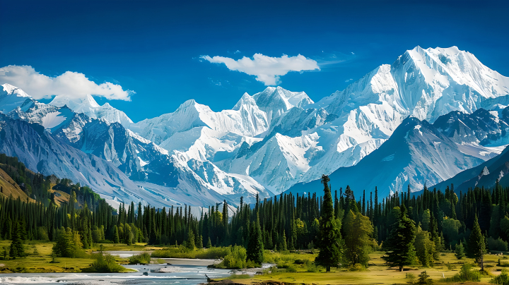 新疆美丽壮观的自然风景版权图片下载