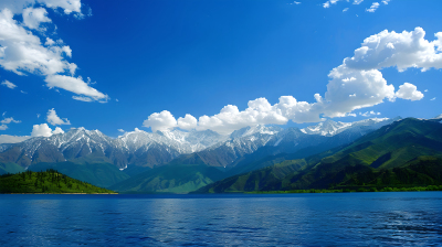 新疆湖泊奇观图片