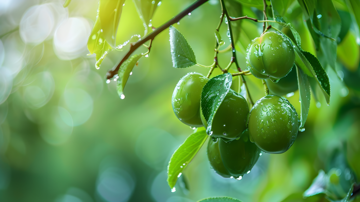 雨中的青梅版权图片下载