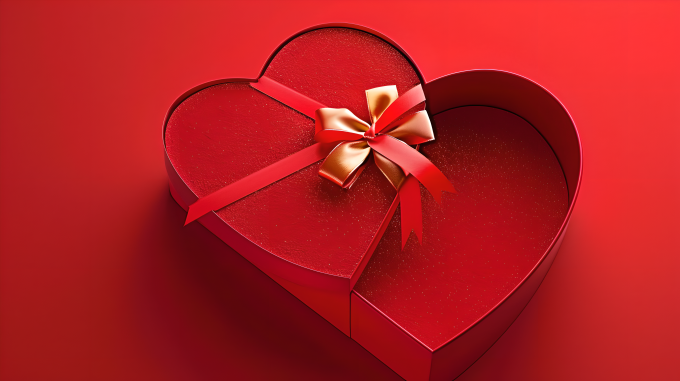 爱心礼物盒图片