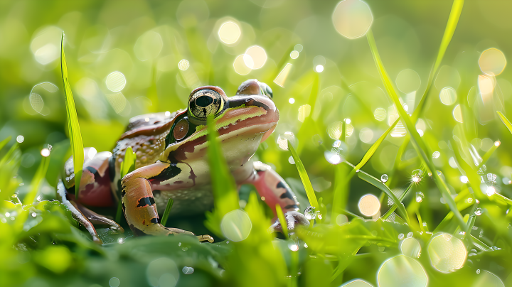 青蛙自然景观版权图片下载