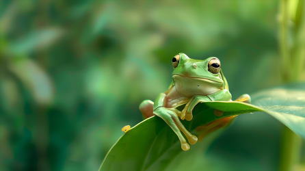 青蛙生态环境图片