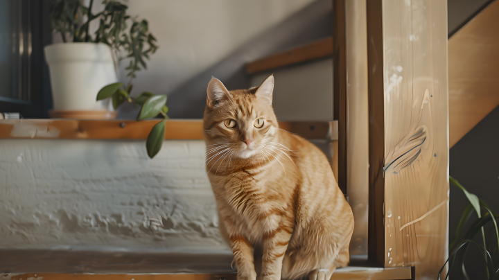 胖猫可爱橘猫版权图片下载