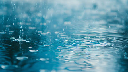 暴雨雨滴涟漪图片