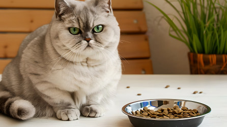 胖猫和猫粮图片