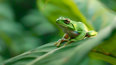 青蛙绿色森林图片