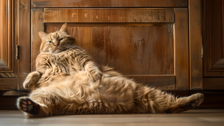 胖猫休息图片