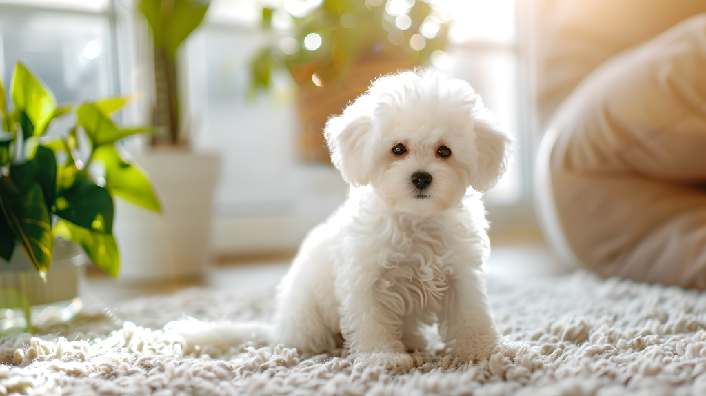 比熊犬柔和光影版权图片下载