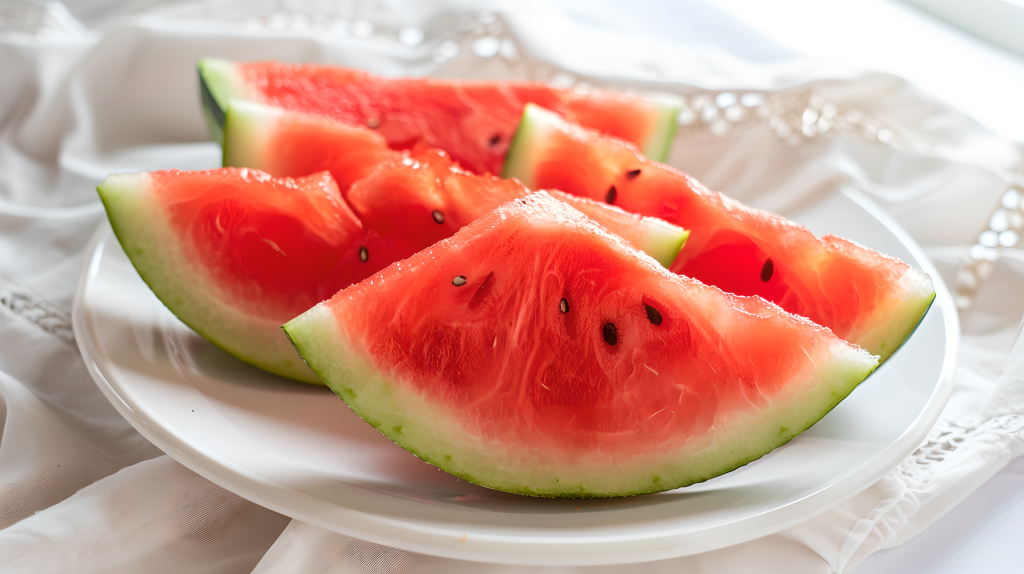 餐桌上的西瓜版权图片下载