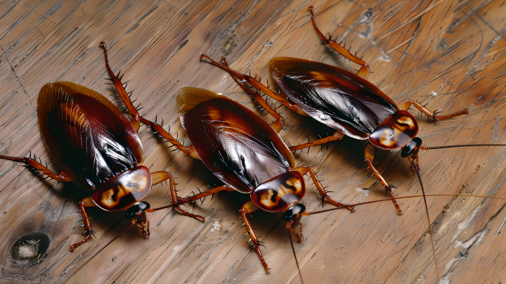 木地板上的蟑螂版权图片下载