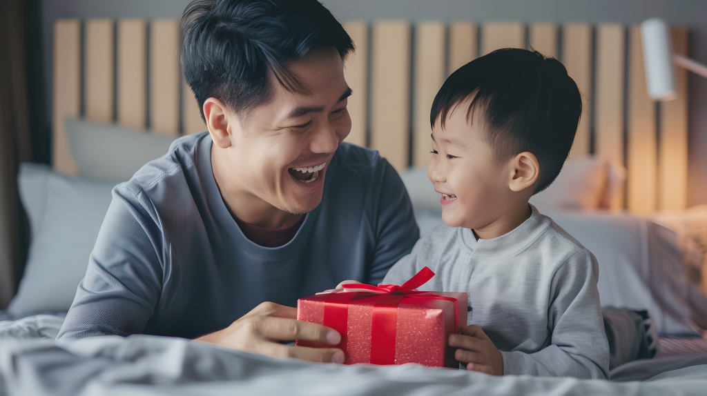 父子快乐时光图片