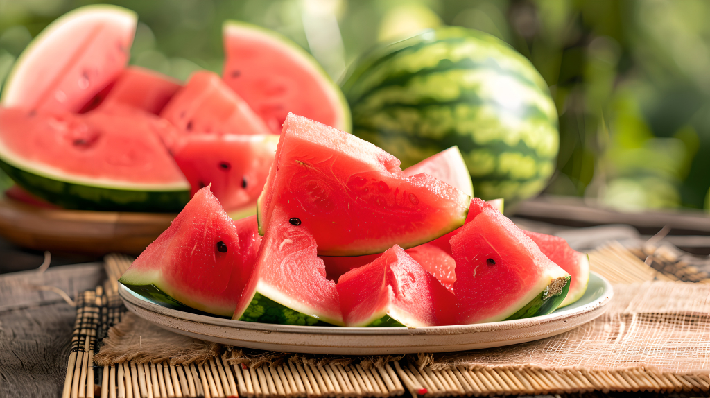 清凉夏日西瓜图片