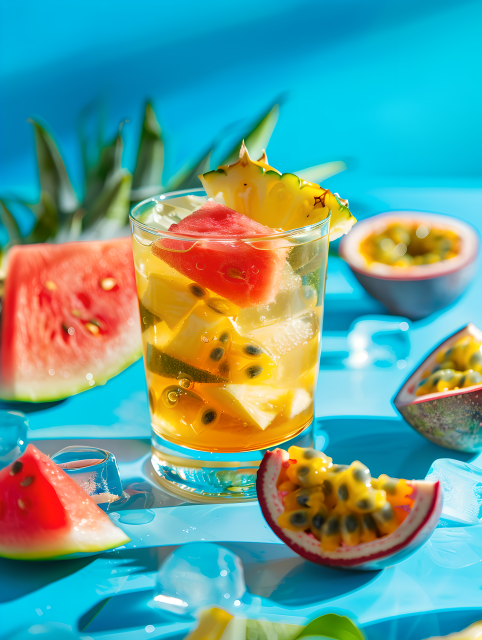 百香果水果茶图片