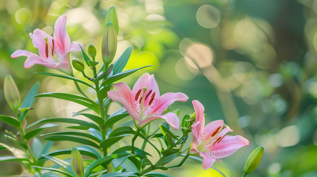 百合花清新美丽图片