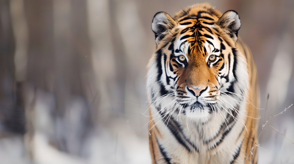 荒野中的野生老虎版权图片下载