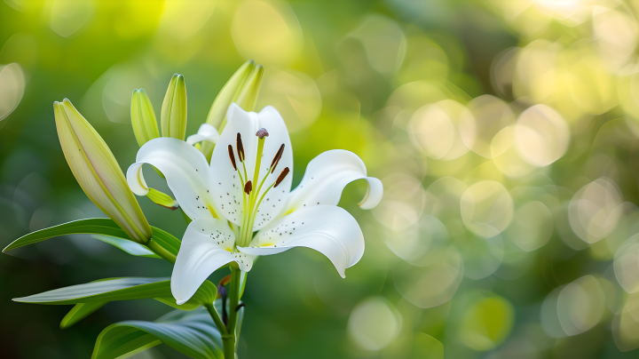 百合花光影版权图片下载