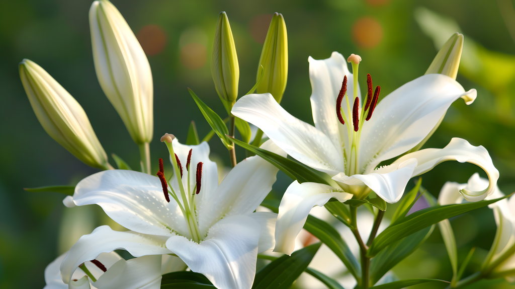 白色百合花图片