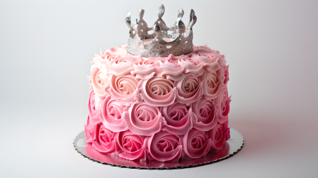 生日蛋糕创意王冠图片